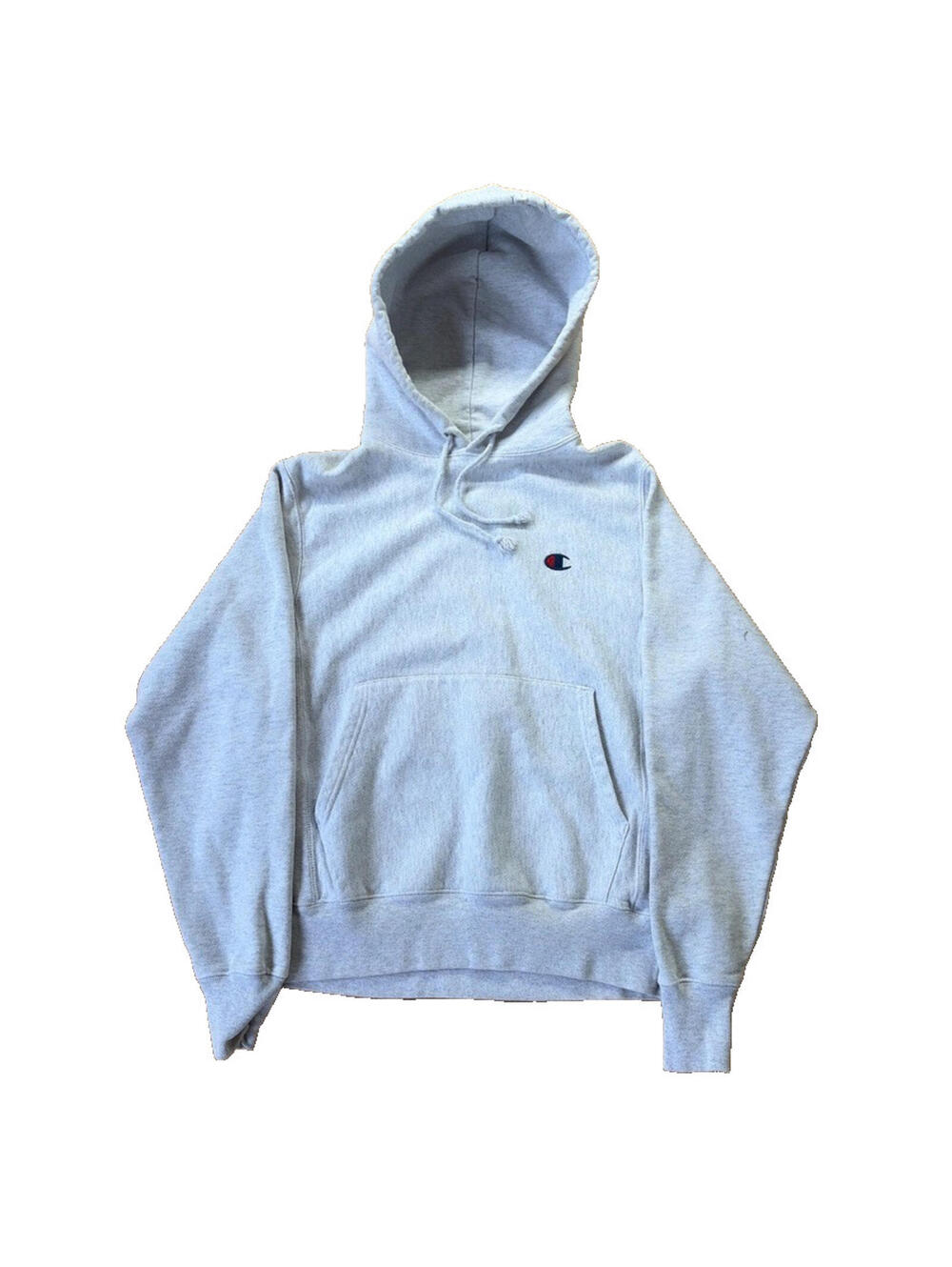 Y2K Men’s Champion Reverse Weave Gray Hoodie Size Small